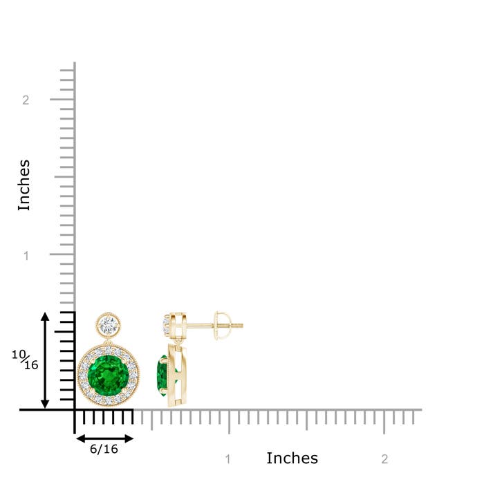 AAAA - Emerald / 1.89 CT / 14 KT Yellow Gold