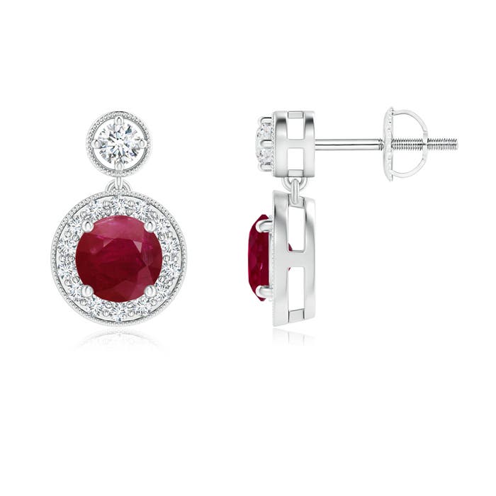 A - Ruby / 1.51 CT / 14 KT White Gold