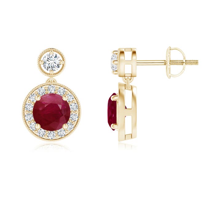 A - Ruby / 1.51 CT / 14 KT Yellow Gold