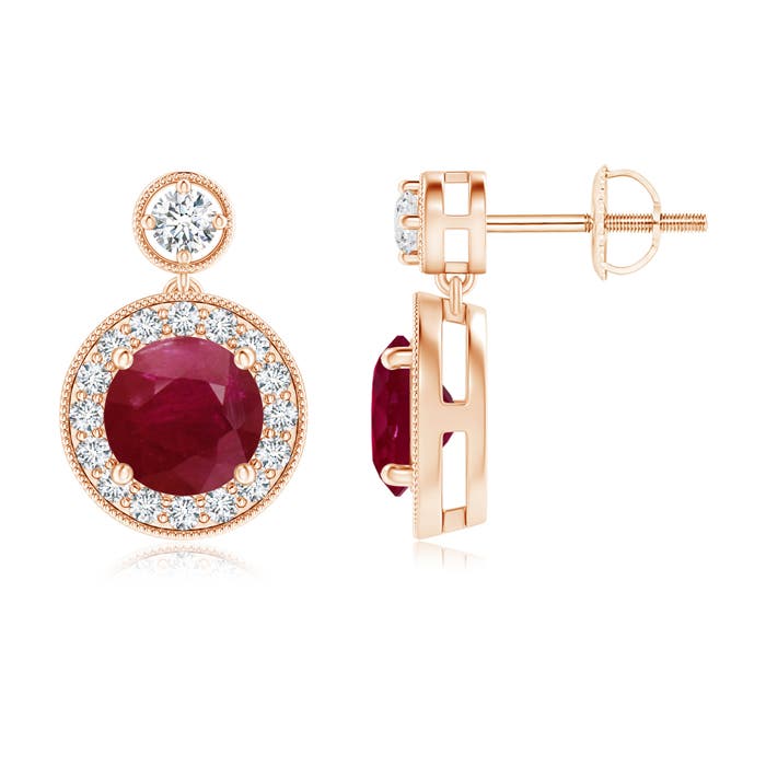 A - Ruby / 2.39 CT / 14 KT Rose Gold