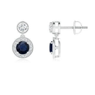 Round A Blue Sapphire
