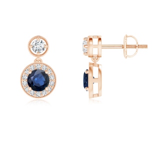 Round AA Blue Sapphire