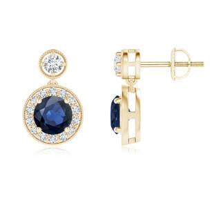 Round AA Blue Sapphire