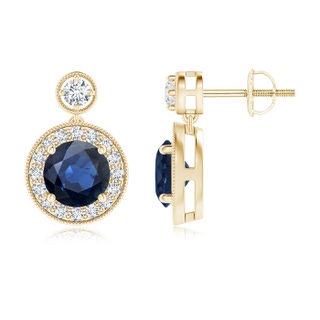 Round AA Blue Sapphire