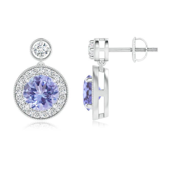 A - Tanzanite / 2.19 CT / 14 KT White Gold