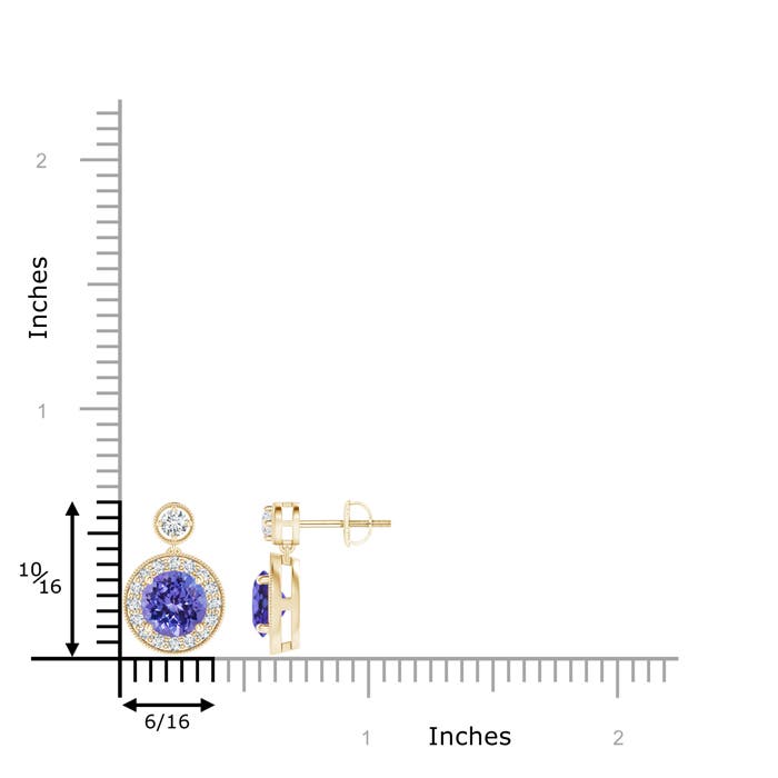 AA - Tanzanite / 2.19 CT / 14 KT Yellow Gold