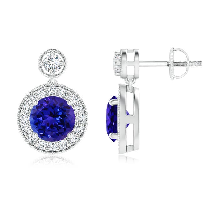 AAAA - Tanzanite / 2.19 CT / 14 KT White Gold