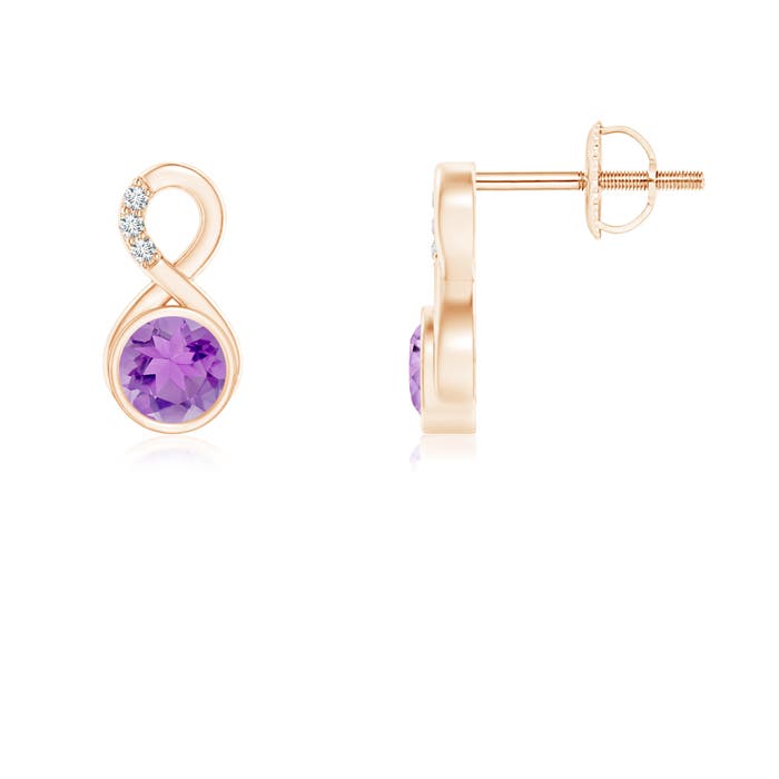 A - Amethyst / 0.53 CT / 14 KT Rose Gold