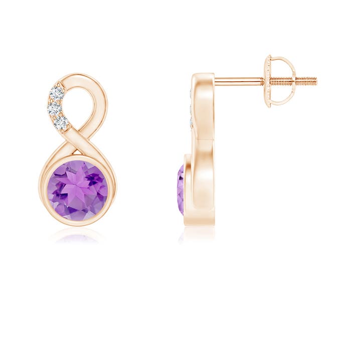 A - Amethyst / 0.95 CT / 14 KT Rose Gold