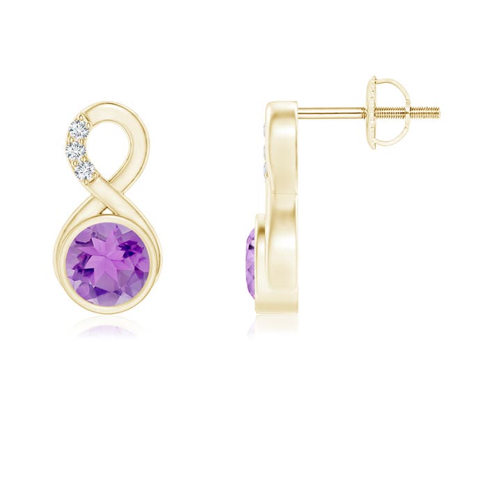 A - Amethyst / 0.95 CT / 14 KT Yellow Gold