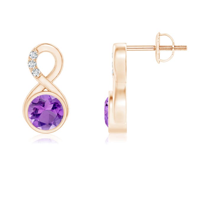 AA - Amethyst / 0.95 CT / 14 KT Rose Gold