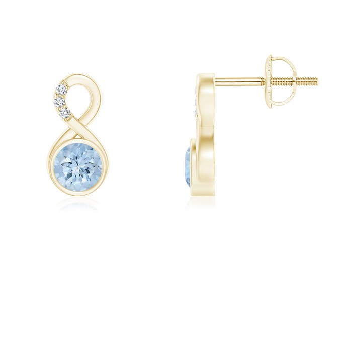 AA - Aquamarine / 0.43 CT / 14 KT Yellow Gold