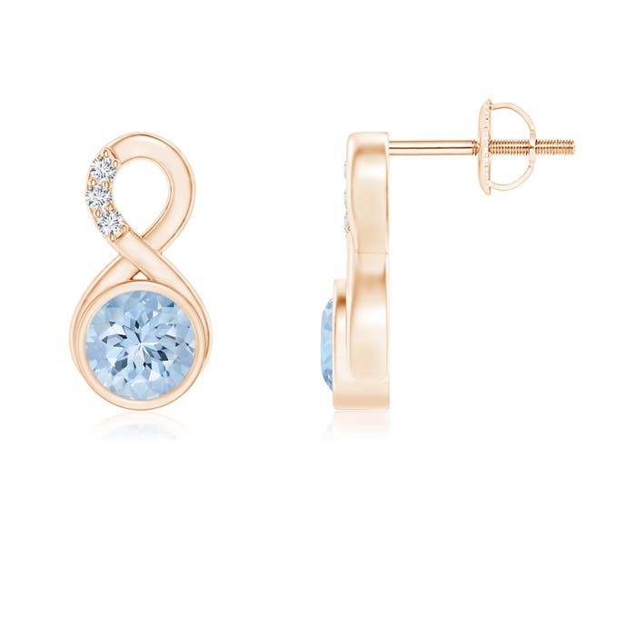 AA - Aquamarine / 0.85 CT / 14 KT Rose Gold