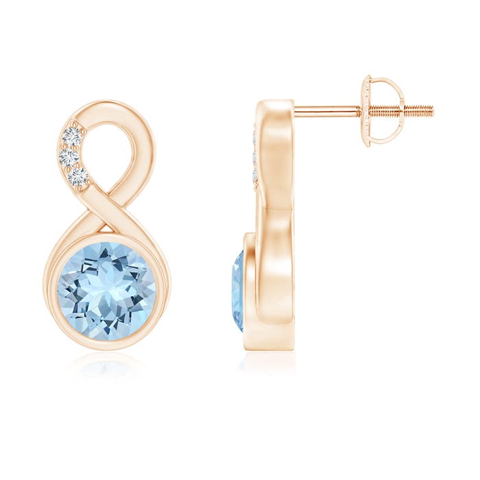 AAA - Aquamarine / 1.49 CT / 14 KT Rose Gold