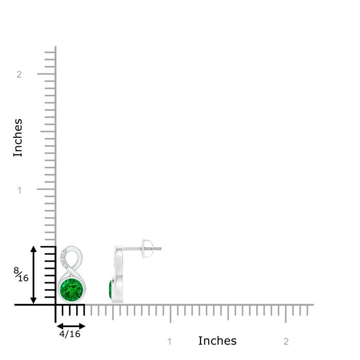 AAAA - Emerald / 0.95 CT / 14 KT White Gold