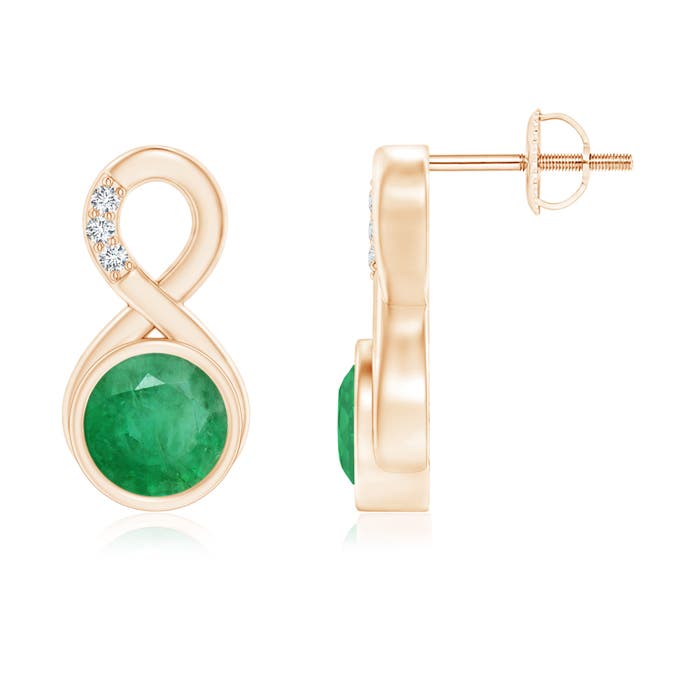 A - Emerald / 1.55 CT / 14 KT Rose Gold