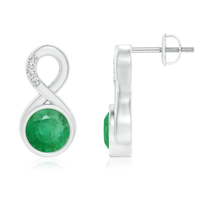 A - Emerald / 1.55 CT / 14 KT White Gold