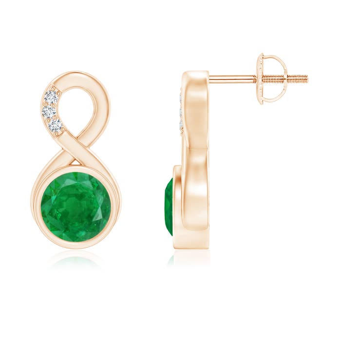 AA - Emerald / 1.55 CT / 14 KT Rose Gold