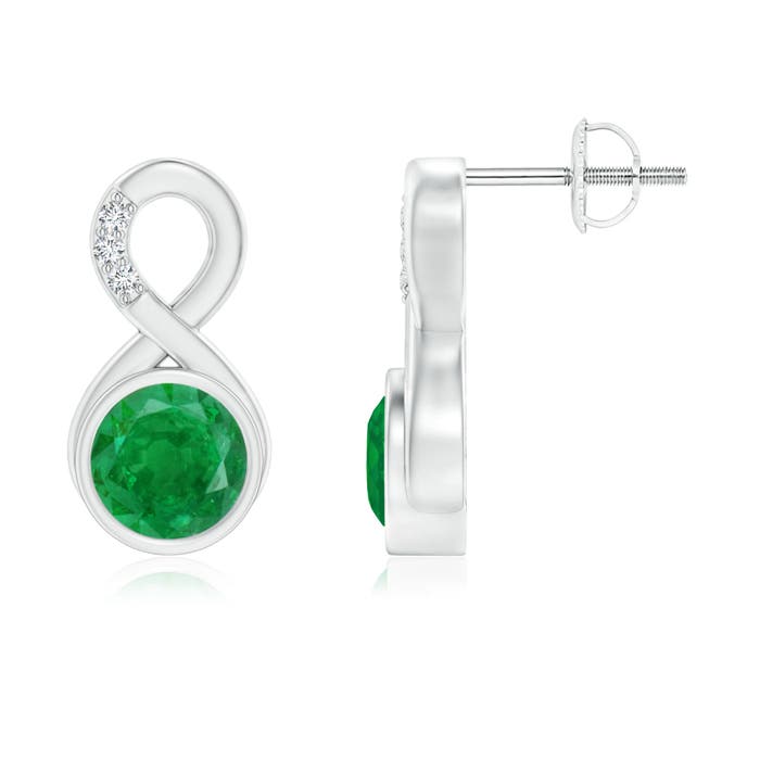 AA - Emerald / 1.55 CT / 14 KT White Gold