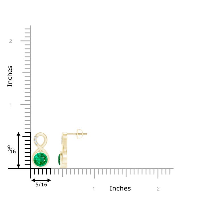 AAA - Emerald / 1.55 CT / 14 KT Yellow Gold