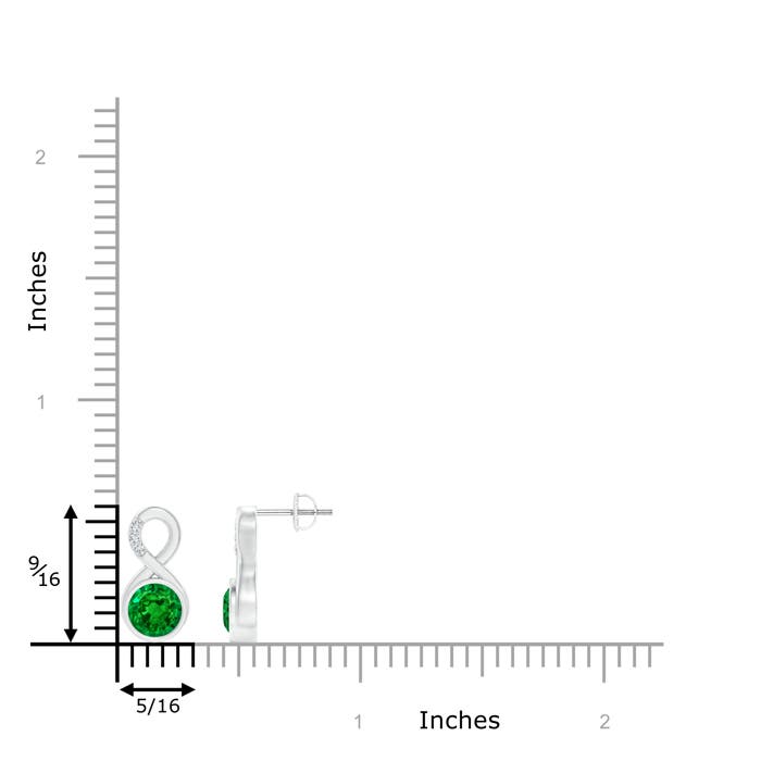 AAAA - Emerald / 1.55 CT / 14 KT White Gold