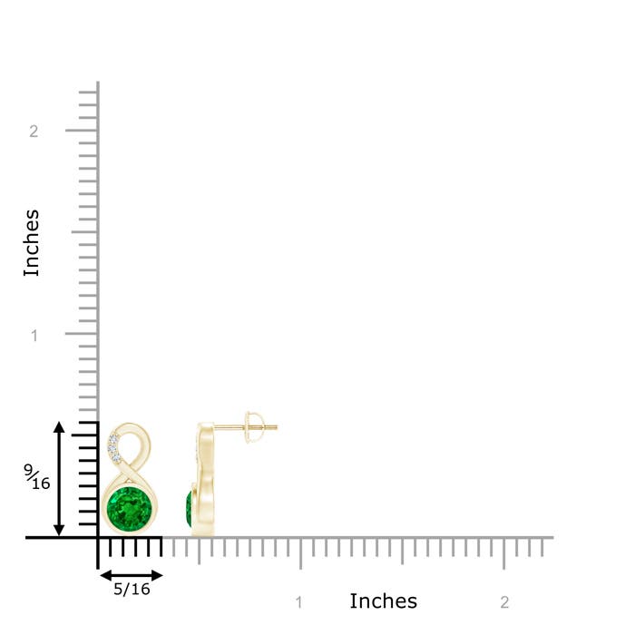 AAAA - Emerald / 1.55 CT / 14 KT Yellow Gold