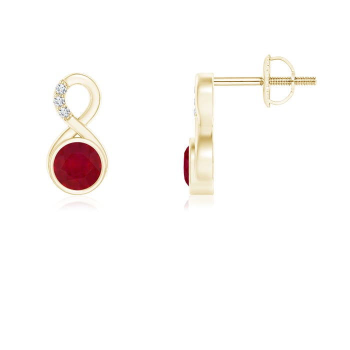 AA - Ruby / 0.71 CT / 14 KT Yellow Gold