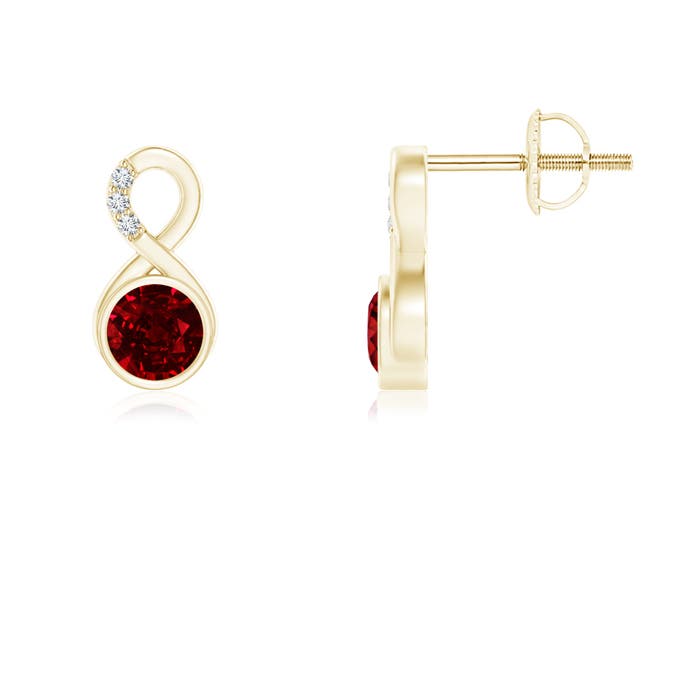 AAAA - Ruby / 0.71 CT / 14 KT Yellow Gold