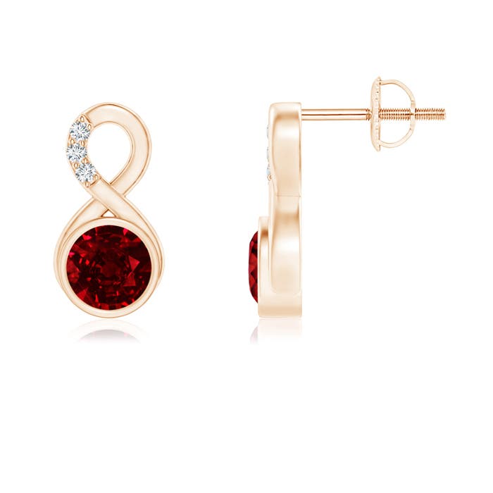 AAAA - Ruby / 1.25 CT / 14 KT Rose Gold