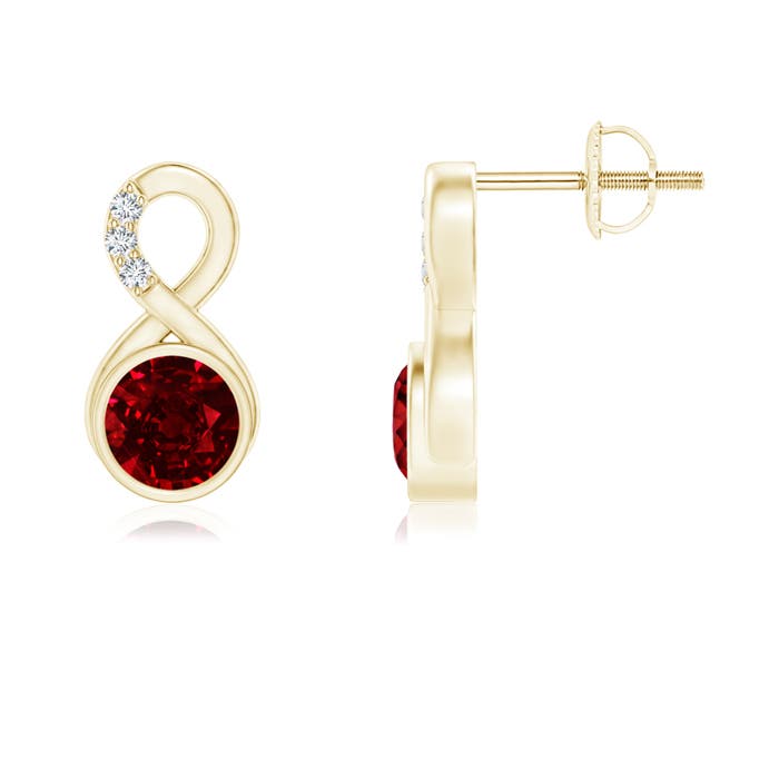 AAAA - Ruby / 1.25 CT / 14 KT Yellow Gold