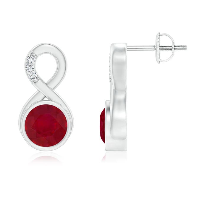 AA - Ruby / 2.05 CT / 14 KT White Gold