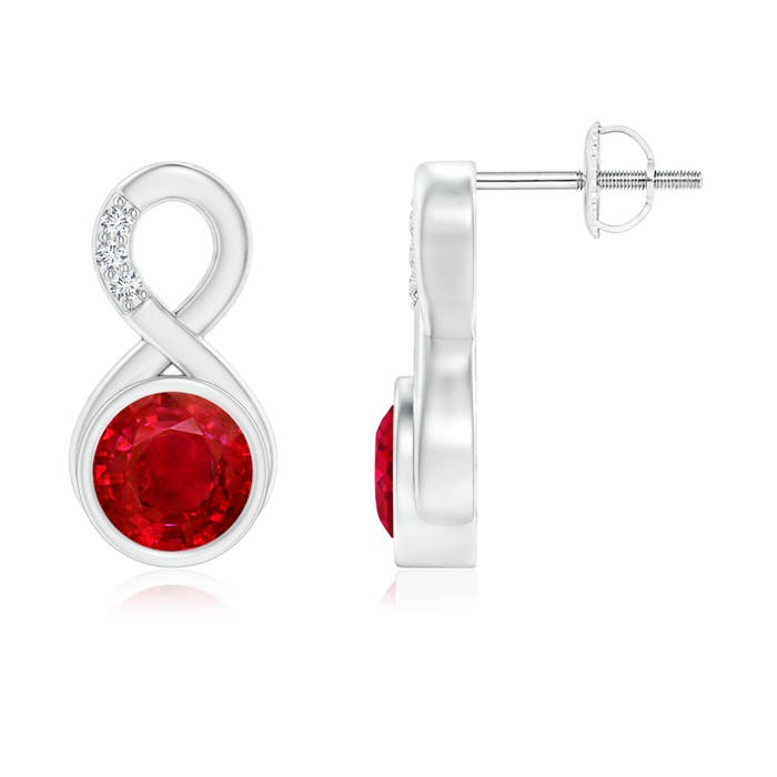 AAA - Ruby / 2.05 CT / 14 KT White Gold