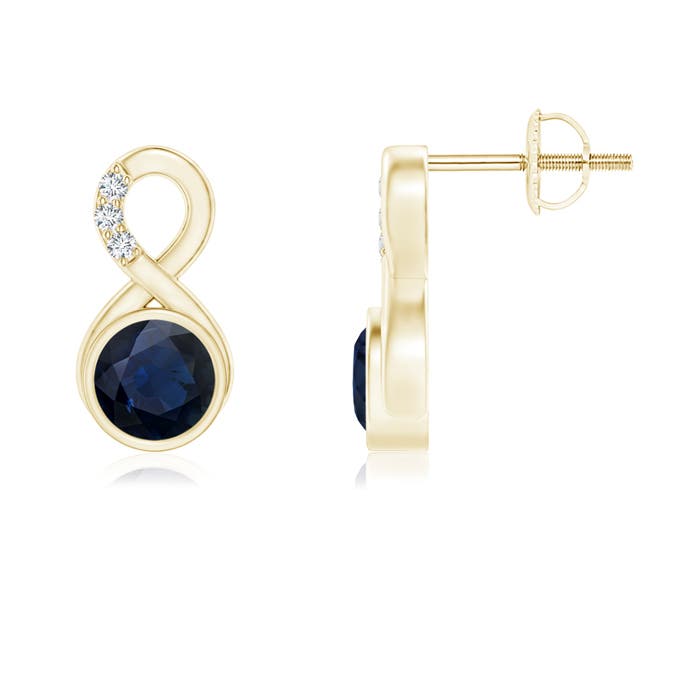 A - Blue Sapphire / 1.25 CT / 14 KT Yellow Gold