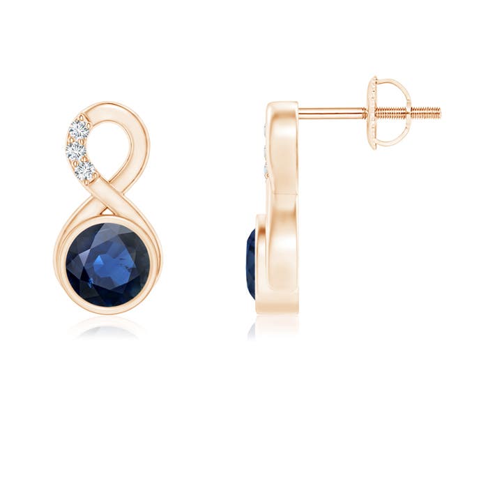 AA - Blue Sapphire / 1.25 CT / 14 KT Rose Gold