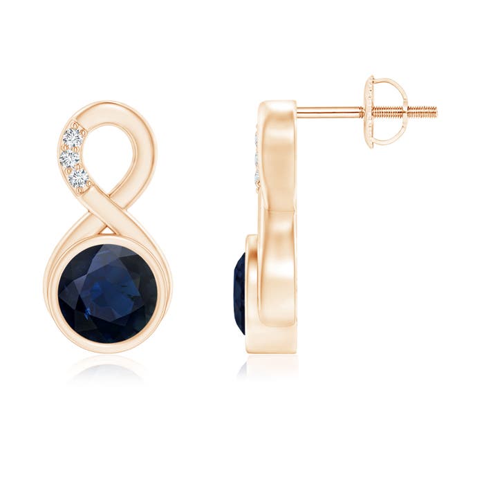 A - Blue Sapphire / 2.05 CT / 14 KT Rose Gold