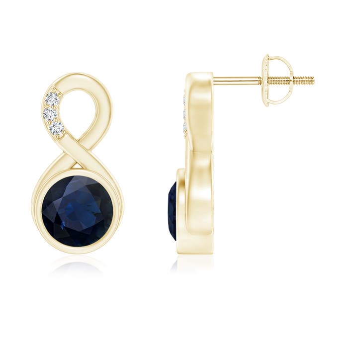 A - Blue Sapphire / 2.05 CT / 14 KT Yellow Gold