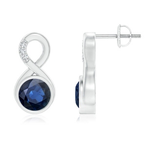 Round AA Blue Sapphire
