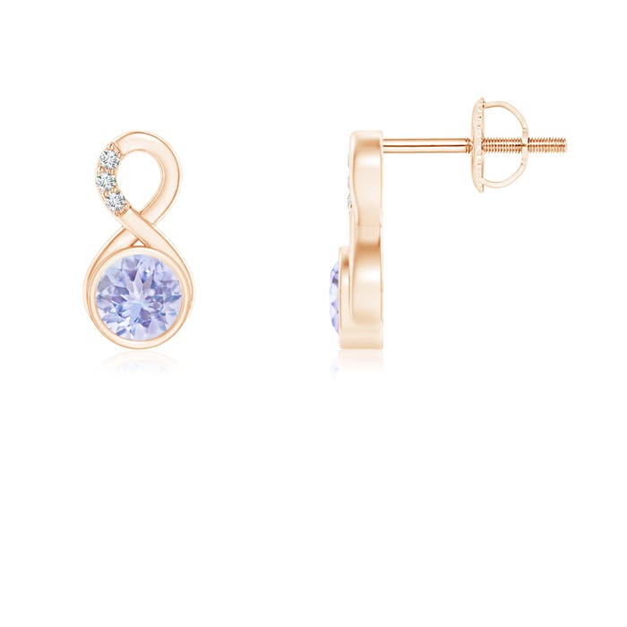 A - Tanzanite / 0.53 CT / 14 KT Rose Gold