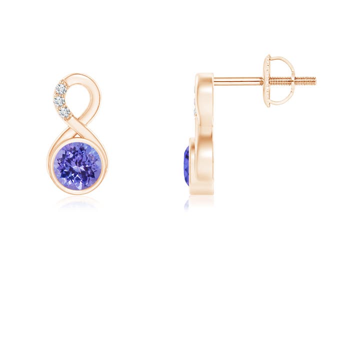 AAA - Tanzanite / 0.53 CT / 14 KT Rose Gold