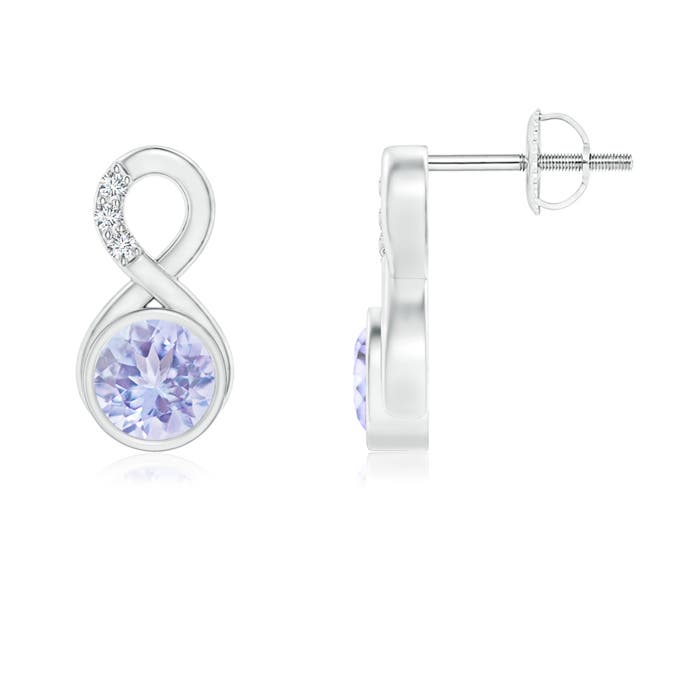 A - Tanzanite / 1.05 CT / 14 KT White Gold