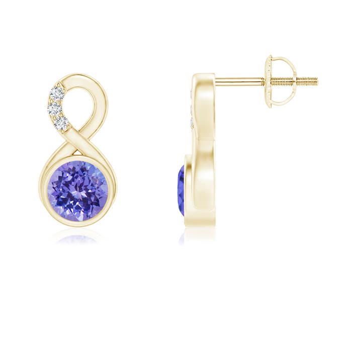 AAA - Tanzanite / 1.05 CT / 14 KT Yellow Gold