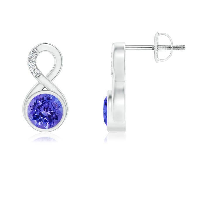 AAAA - Tanzanite / 1.05 CT / 14 KT White Gold