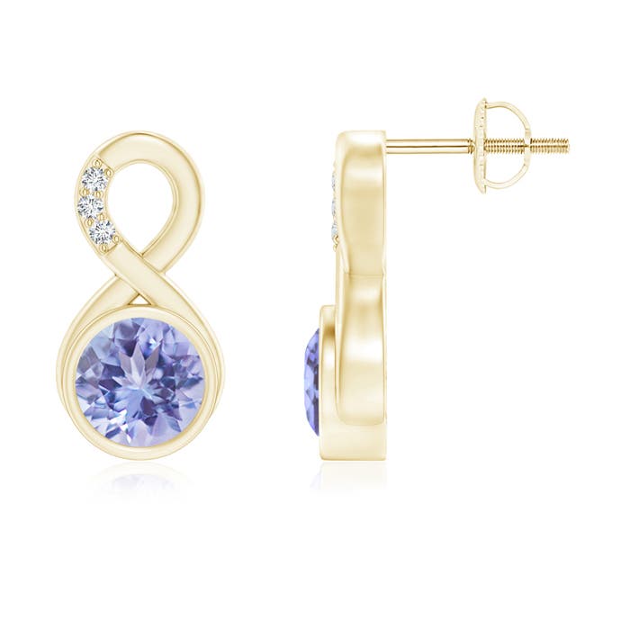 A - Tanzanite / 1.85 CT / 14 KT Yellow Gold