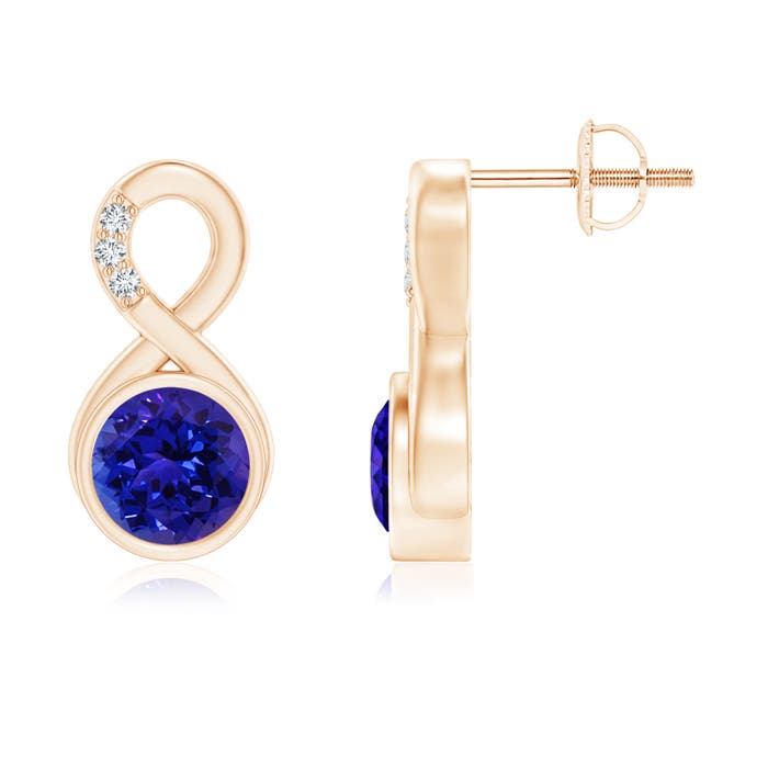 AAAA - Tanzanite / 1.85 CT / 14 KT Rose Gold