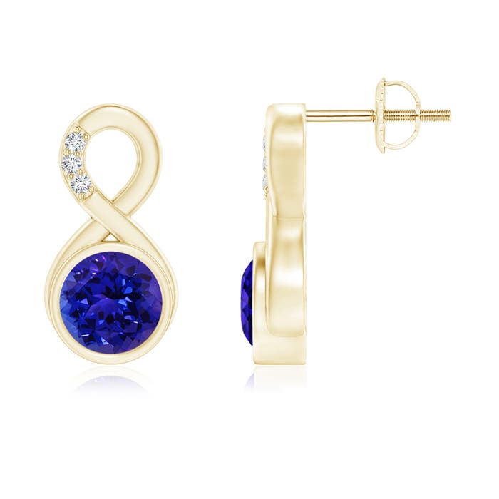 AAAA - Tanzanite / 1.85 CT / 14 KT Yellow Gold