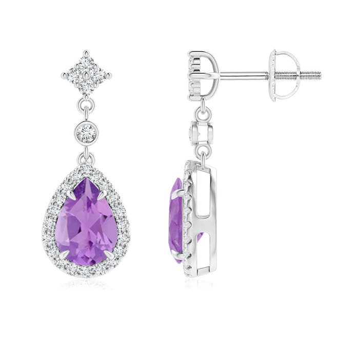 A - Amethyst / 1.51 CT / 14 KT White Gold