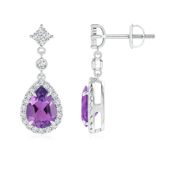 AA - Amethyst / 1.51 CT / 14 KT White Gold