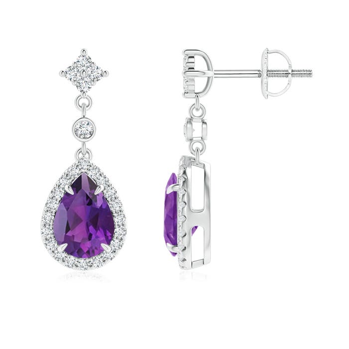 AAA - Amethyst / 1.51 CT / 14 KT White Gold