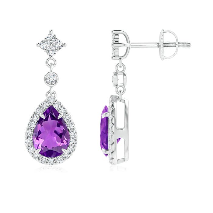 AAAA - Amethyst / 1.51 CT / 14 KT White Gold