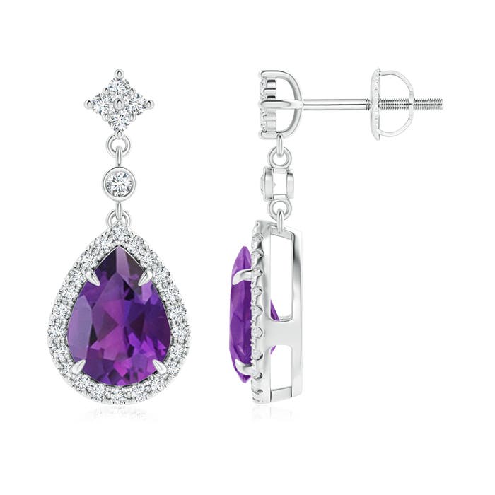 AAA - Amethyst / 2.33 CT / 14 KT White Gold